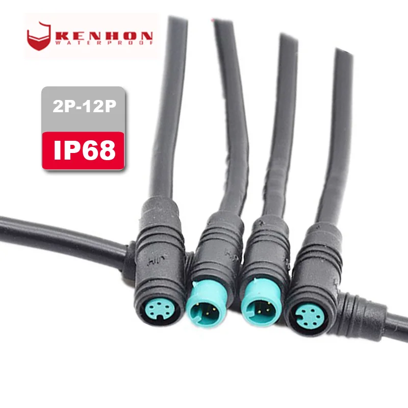 Mini M6 IP68 2 3 4 5 6 7 8 Pin водонепроницаемый разъем для электровелосипеда