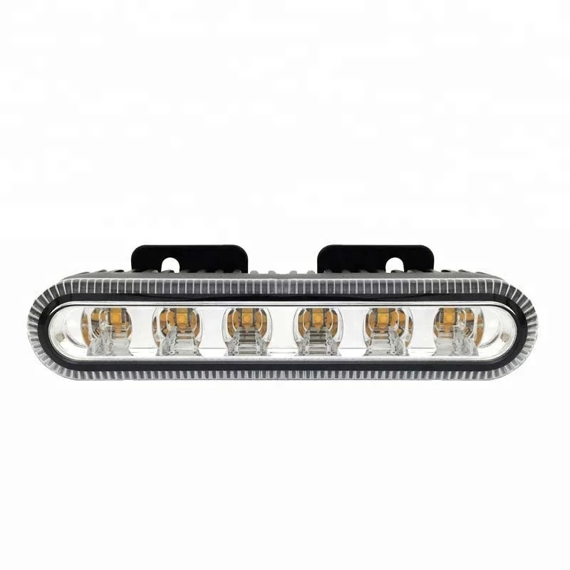 6LED Slim Amber Ultra Bright Warning Light Flashing Strobe Recovery Light Head Emergency Beacon Hazard Warning Lights