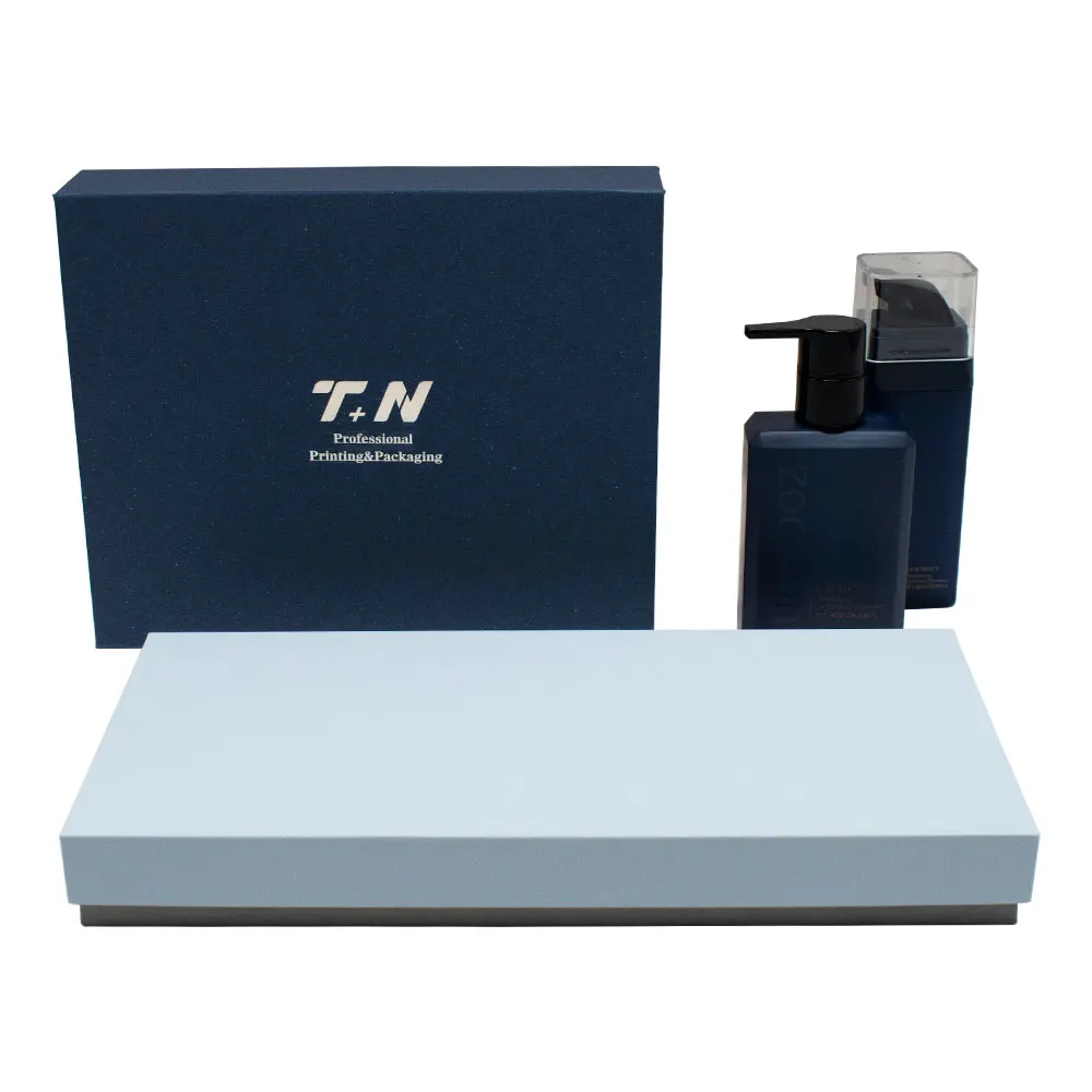 Custom Facial Cleanser Magnetic Box for Cosmetic Face Cream Lotion Skin Care Serum Hair Wax and Gift Box Packaging