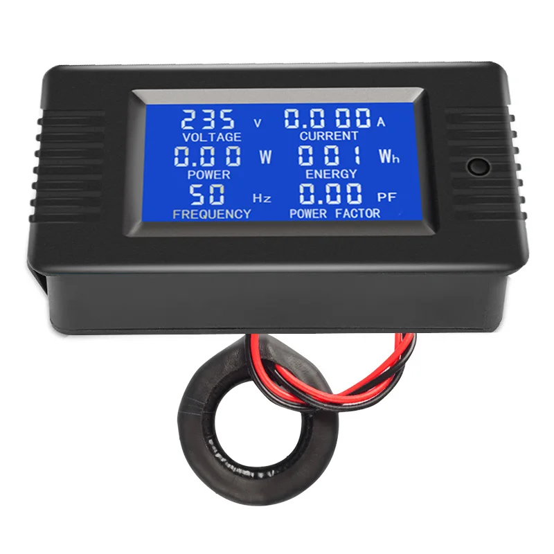 Peacefair PZEM-022 AC 220V 6in1 Volt Amp Watt Frequency Digital Voltmeter Voltage Kwh Meter Wattmeter Energy Power meter