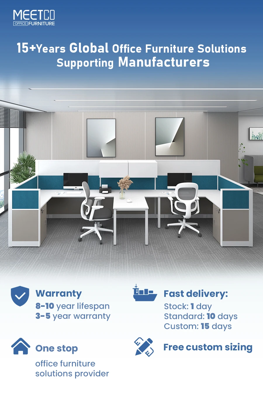 Wholesale price director industrial office desk table modern luxury ergonomic executive office desk wood