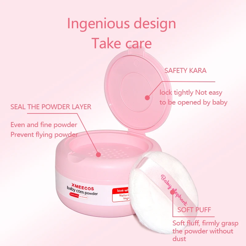 Wholesale Anti-itching Skin Care Talc Free Baby Powder Prickly Heat Powder Baby Care Products Corn Baby Powder