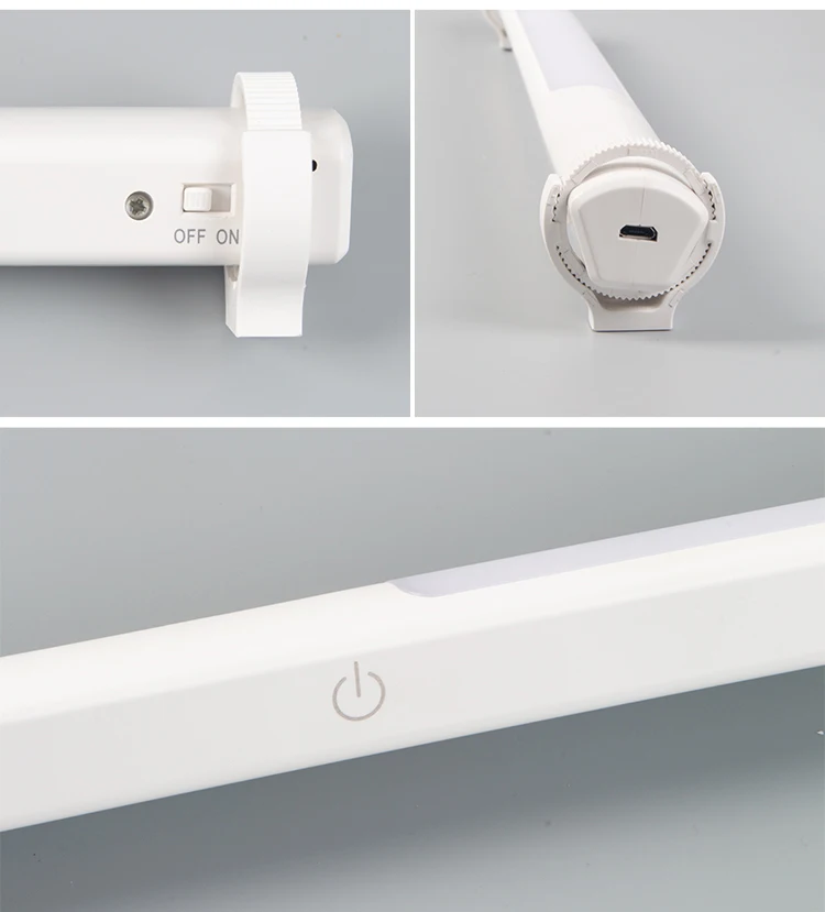 1200 mAh Rechargeable Lithium LED Wall Lamps Rotatable Lithium Battery Magnetic Holder Lamp USB Cable Charging Kitchen Light