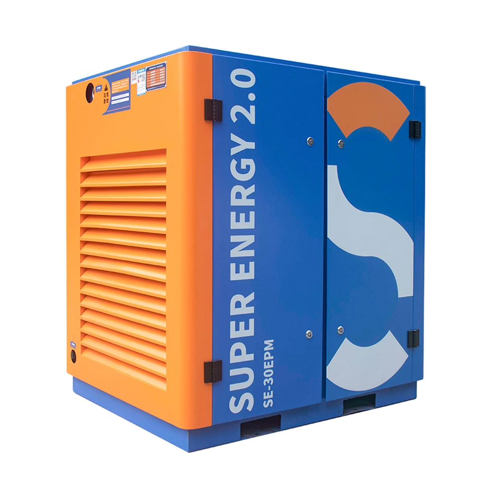 15 Hp 11 кВт стационарный промышленный винтовой воздушный компрессор с резервуаром для осушителя воздуха