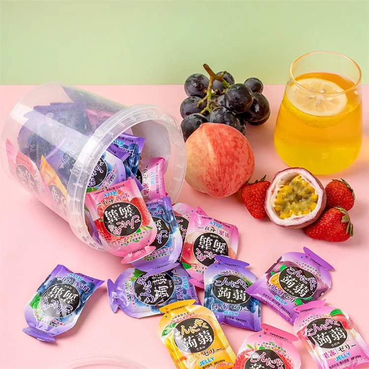 Wholesale Customized Good Quality 520g Konjac Jelly (five Flavors) Fruit Flavor Jelly