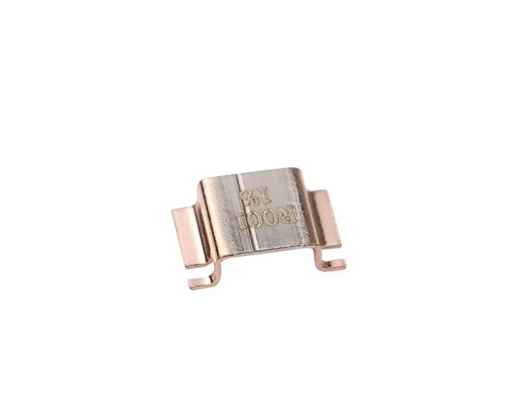 Practical conventional SMD chip resistor 0.2 to 5 milliohm resistance value with full metal structure