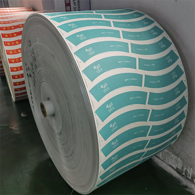 Eco-Friendly Flexo Offset Printing Raw Material PE Coated Paper Roll For Paper Cups Bowl