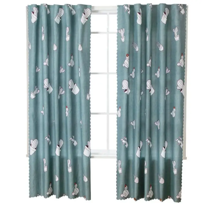 ready made Hook and Loop not require perforated  curtain ring curtain for rooms for windows