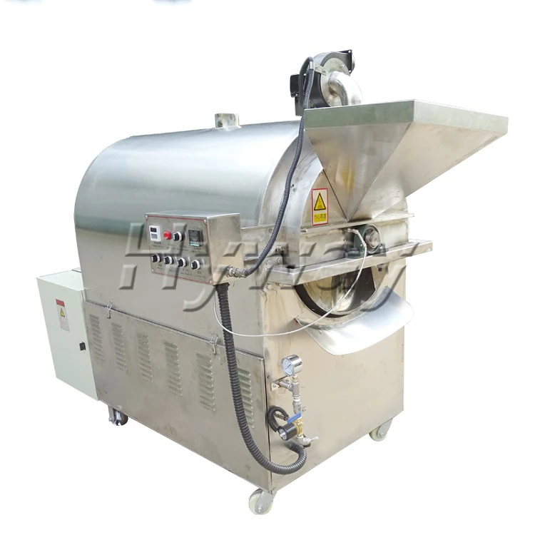 100kg/batch Dry Nut Mini Roaster Home Cocoa Beans Machine