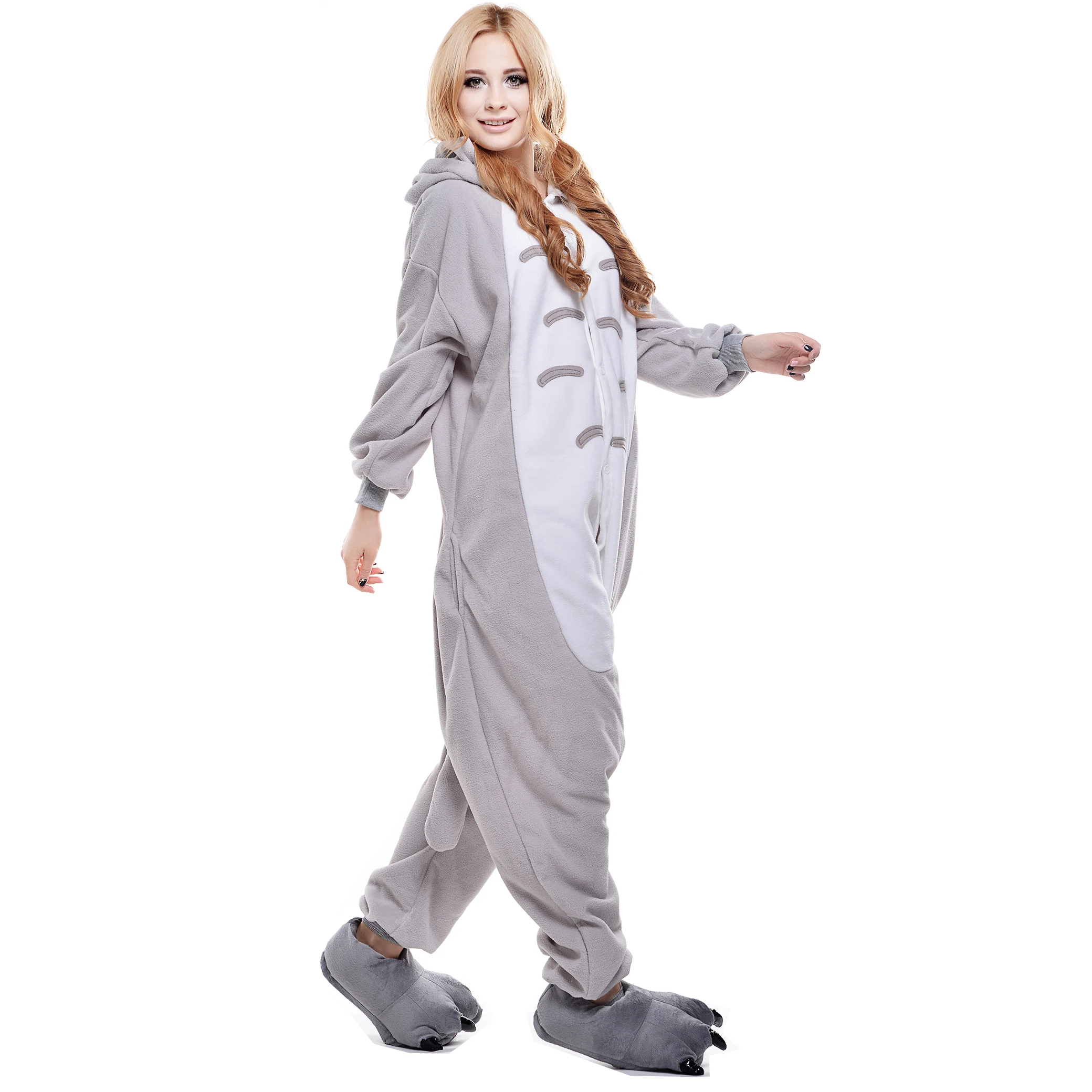 Wholesale Adult Animal Cartoon Onesie Pajamas Costume Plush Flannel Unicorn Unisex Print Sleepwear for Cosplay Homewear