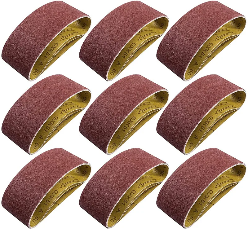 Sanding Belt 4 x 36 Inch,Belt Sander Belts 80/120/150/240/400 Assorted Grits,Best for Sanding Wood,Metal and Paint