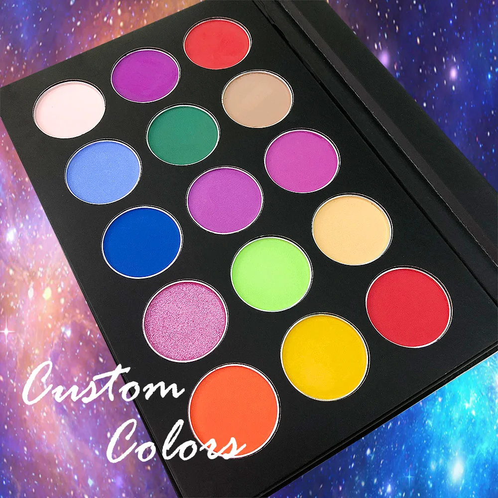 High pigmented duochrome nude eye shadow pallet custom glitter eyeshadow palettes vegan private label eyeshadow palette