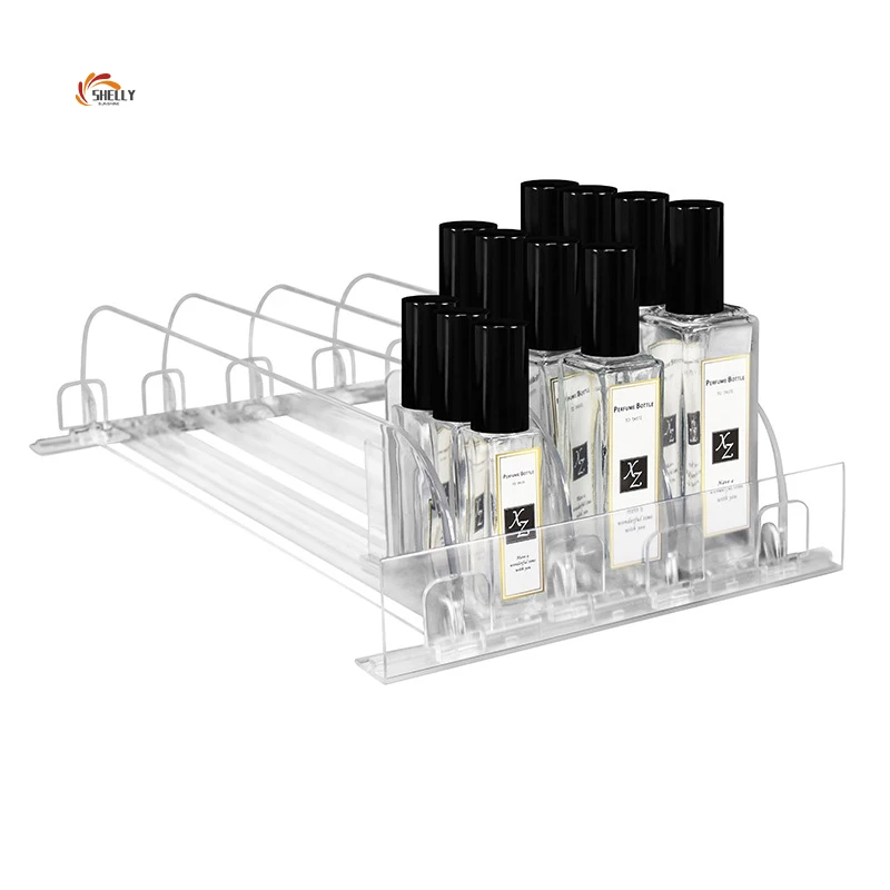 Wholesale OEM/ODM shelf pusher store shop adjustable plastic spring loaded shelf pusher for supermarket