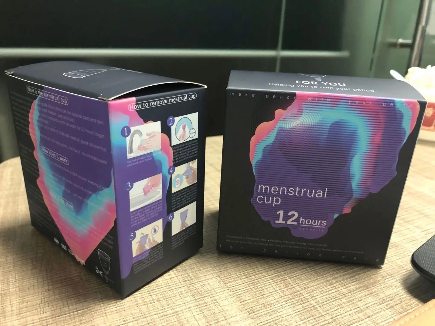 Medical Silicone Menstrual Cup Period Cups Foldable Sterilizer Cup Copa Menstrual Cloth Bag Custom Available