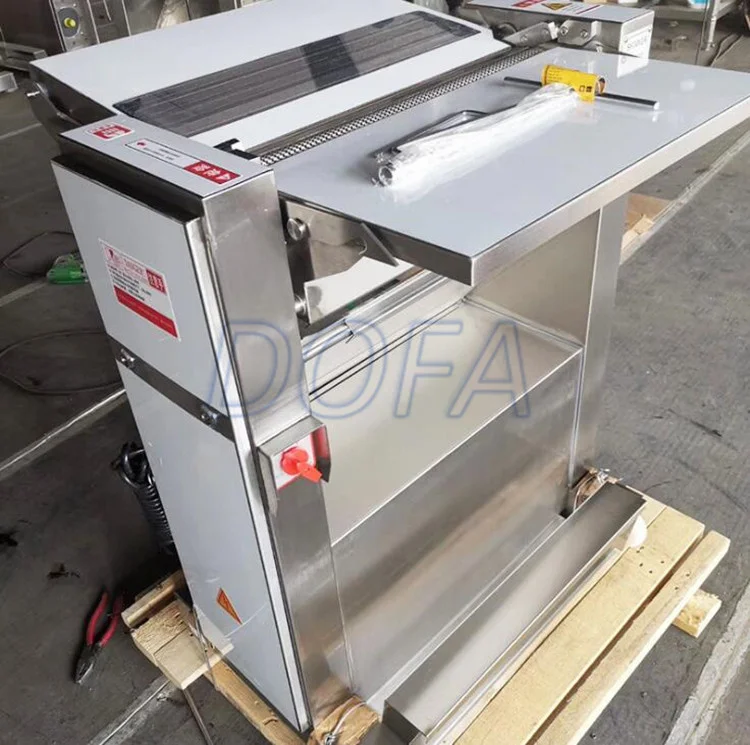 Automatic Peeler Peel Cut Remove Machine Price Pig Skin Pork Lamb Beef Skin Meat Slicer