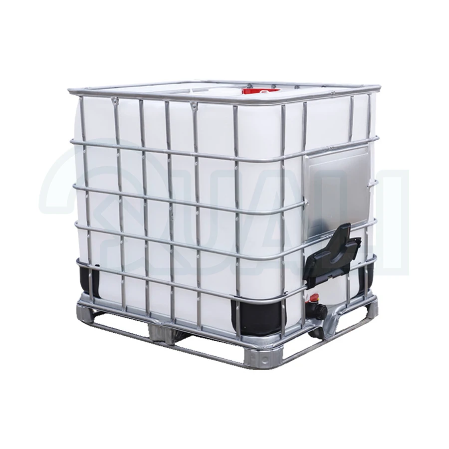 Quali Manufactured Plastic IBC Tank Metal Frame 1000L Water Tank Chemical Tank