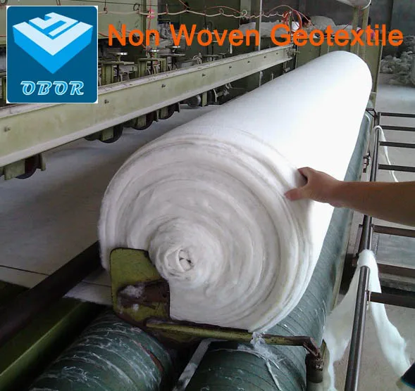 100GSM 200GSM 250GSM 300GSM 400GSM 600GSM 800GSM non woven polyester geotextile  fabric for retaining wall