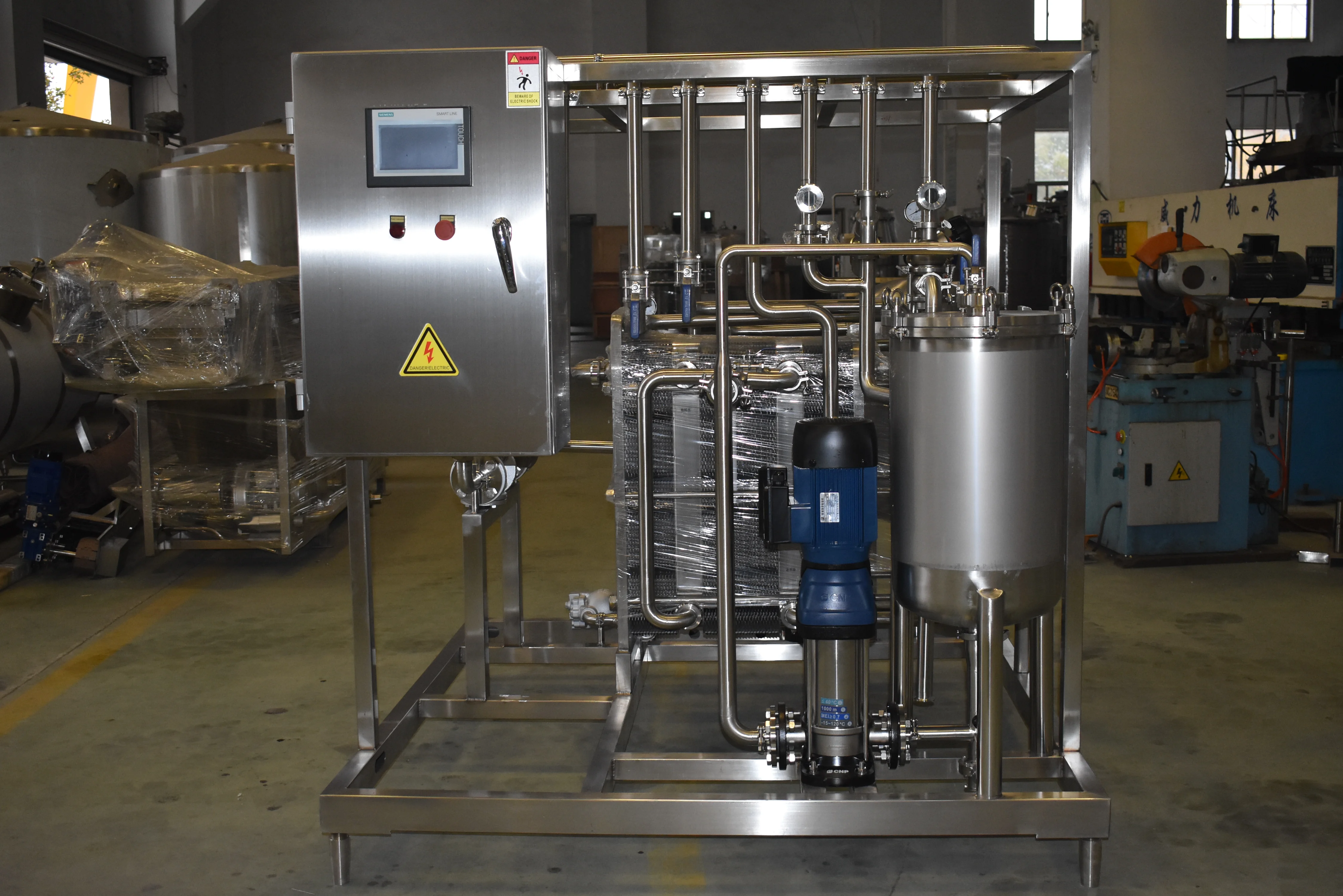 Vegetable Juice Plate Sterilizer Machine Fruit Juice Pasteurization Machine