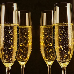 1g Per Bottle Multipurpose Kinno 24k Edible Gold Leaf Flakes for Coffee Drinks Beverages Make Up Decor