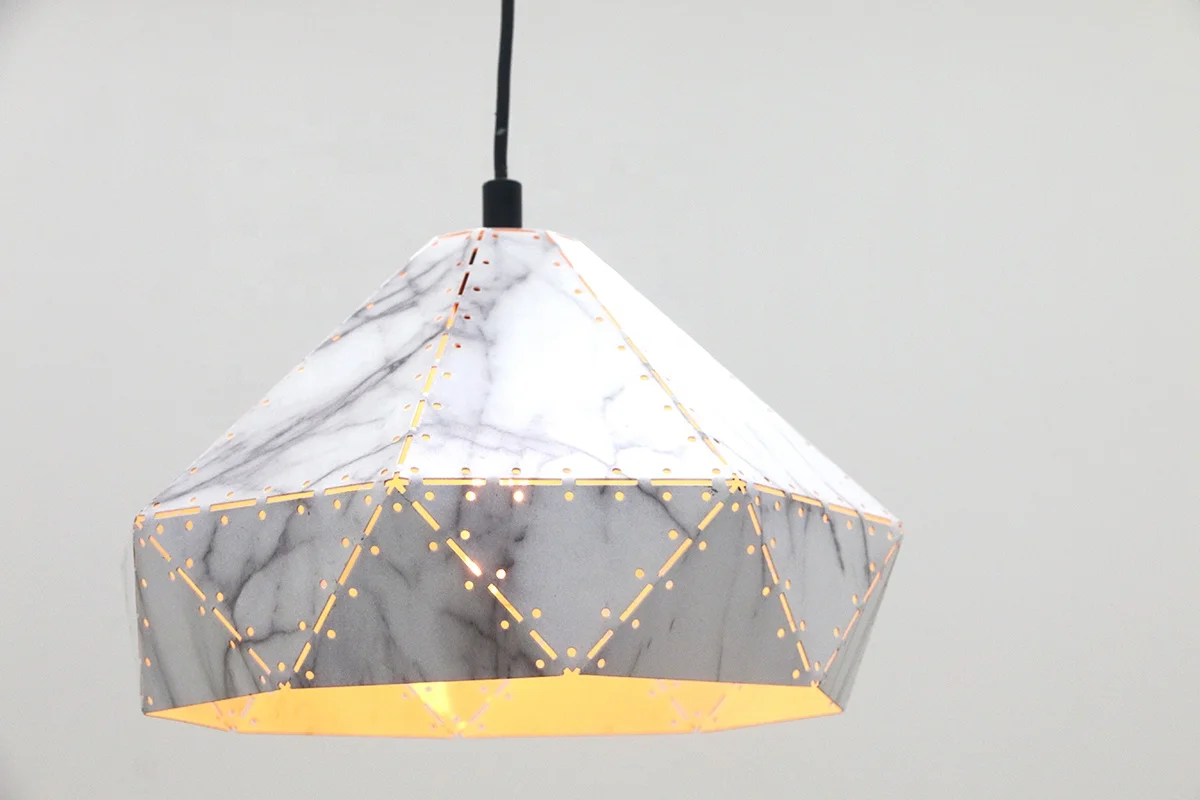 Modern home chandelier lamp light fittings pendant bedroom bar marble pendant light E26 E27