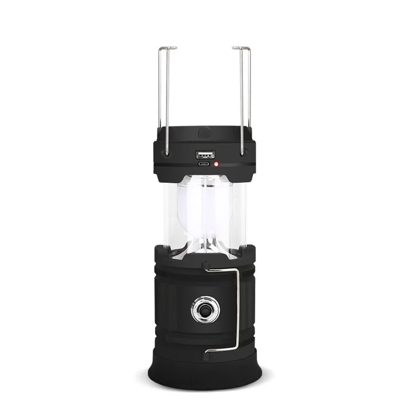 Outdoor USB lighting Rechargeable charging tent emergency camp portable horse light solar camping lamp