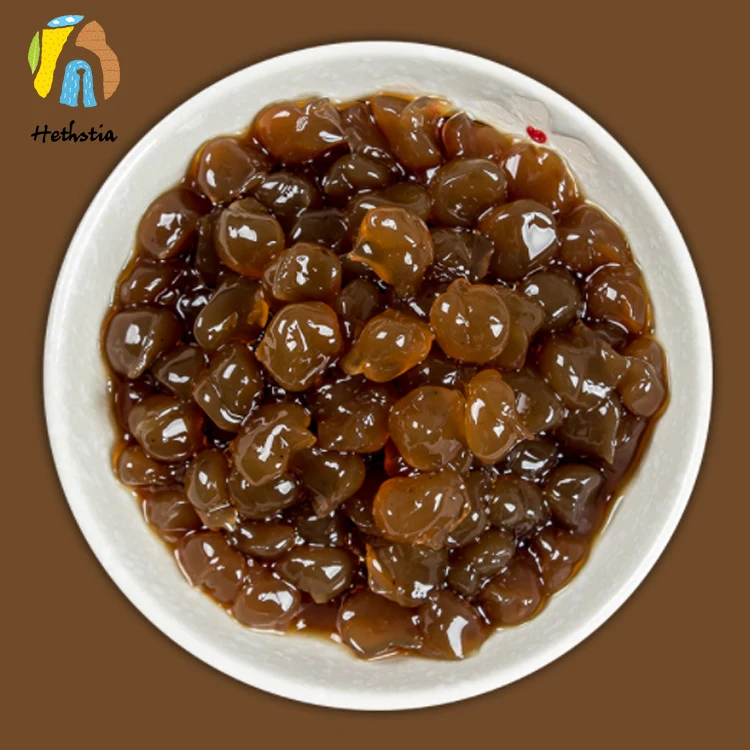 Low Calorie Konjac Pearl Jelly, Shirataki Bubble Suitable for Milk Tea