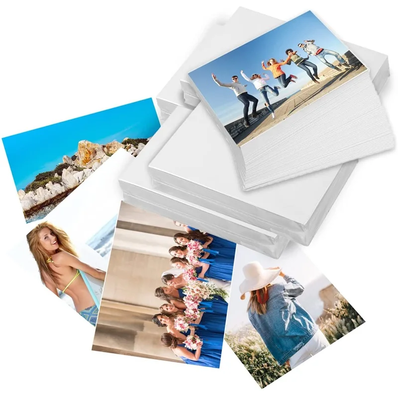 Full Color Eco-friendly Waterproof Photo A4 Paper White High Glossy Inkjet Printing Photo Paper for Printer