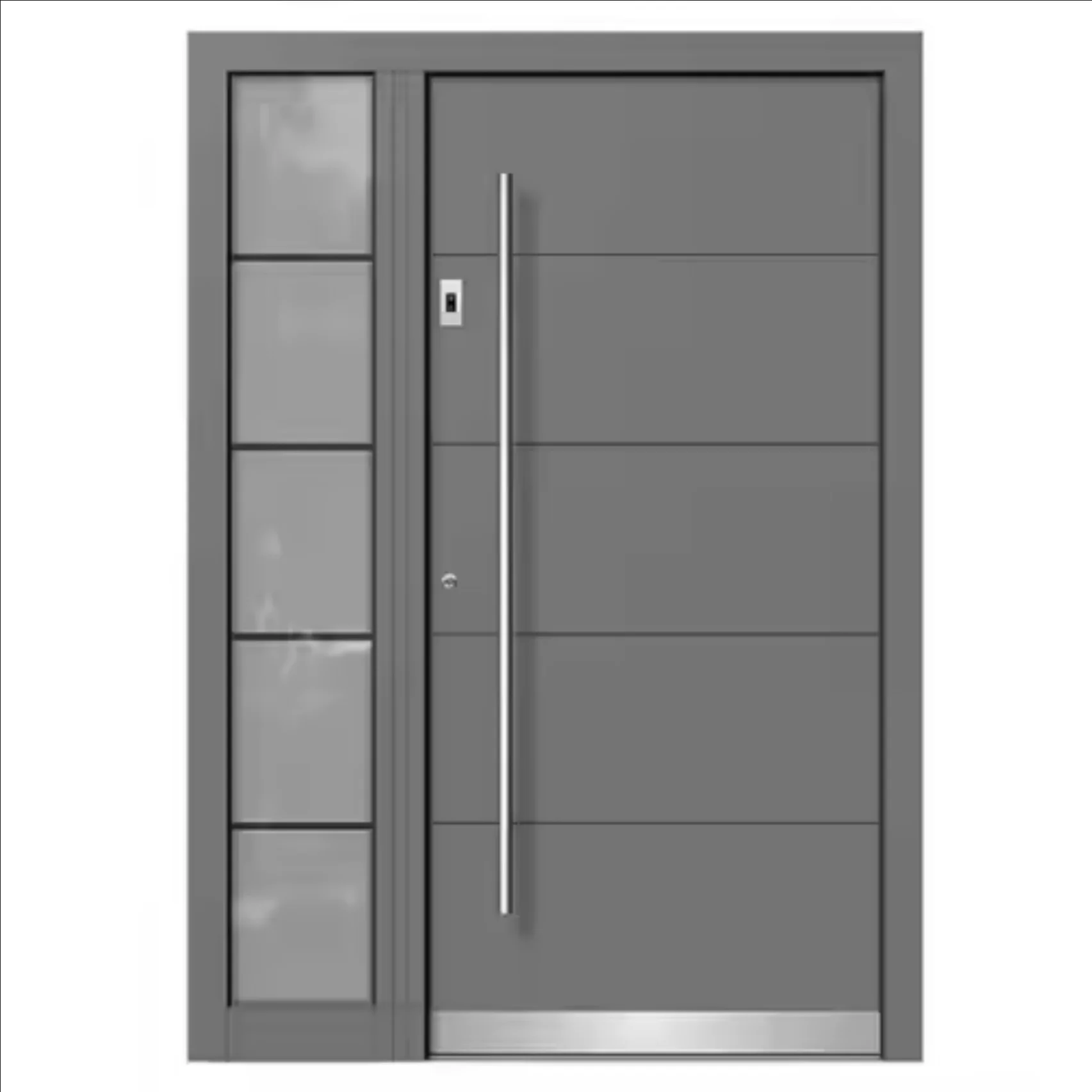Manufacture Price Exterior Europe Main Entrance Door Home Safety Ss Aluminum Doors for House