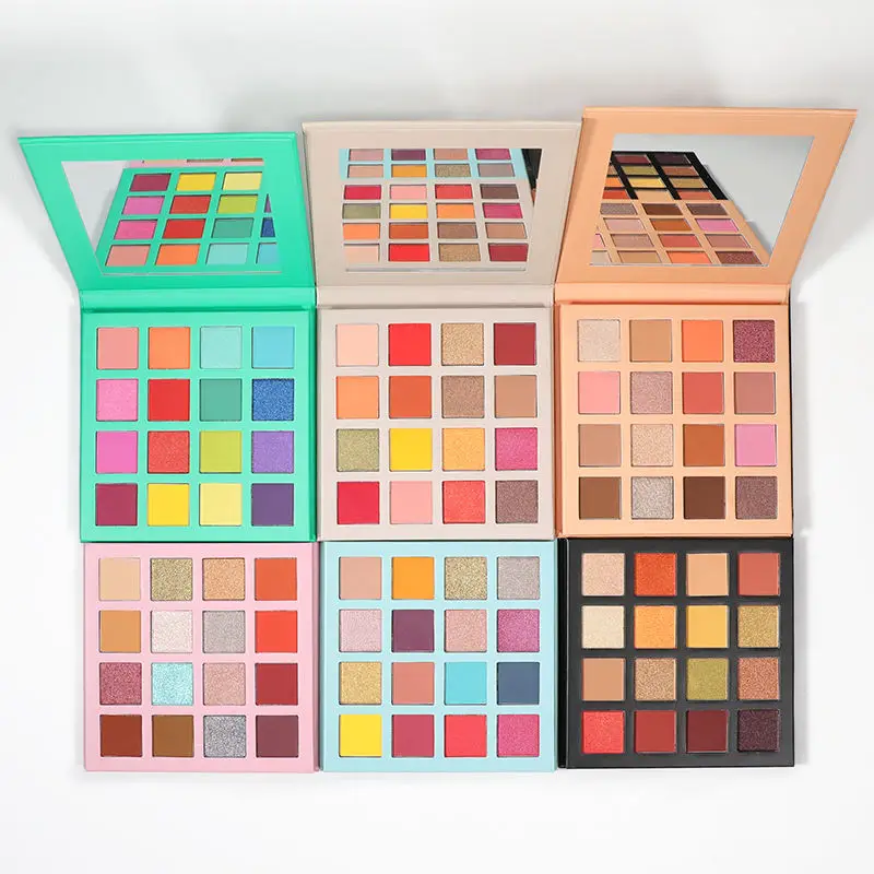 wholesale glitter custom makeup private label eye shadow palette makeup  eyeshadow palette