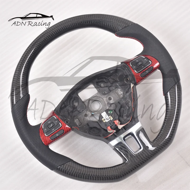OEM Carbon Fiber Custom Steering Wheel For Volkswagen JETTA PASSAT CC 09-IN