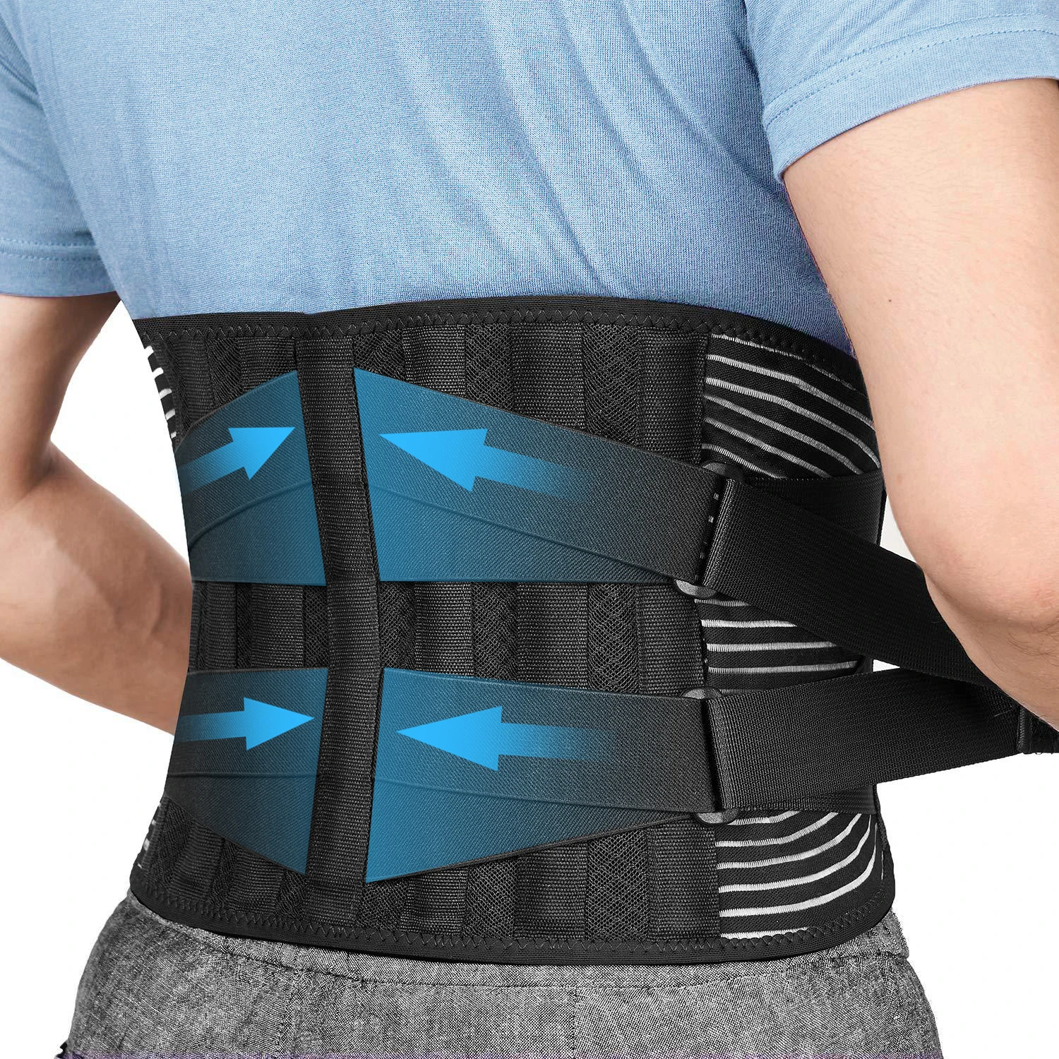 Medical Breathable 6 Stays ceinture lombaire back pain waist back brace lumbar support belt