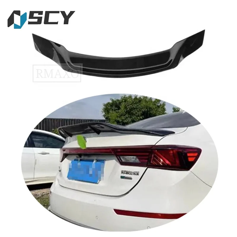 For KIA K3 spoiler 2019-2022 KIA Cerato Forte spoiler style R Car Rear Wing Color Rear Spoiler
