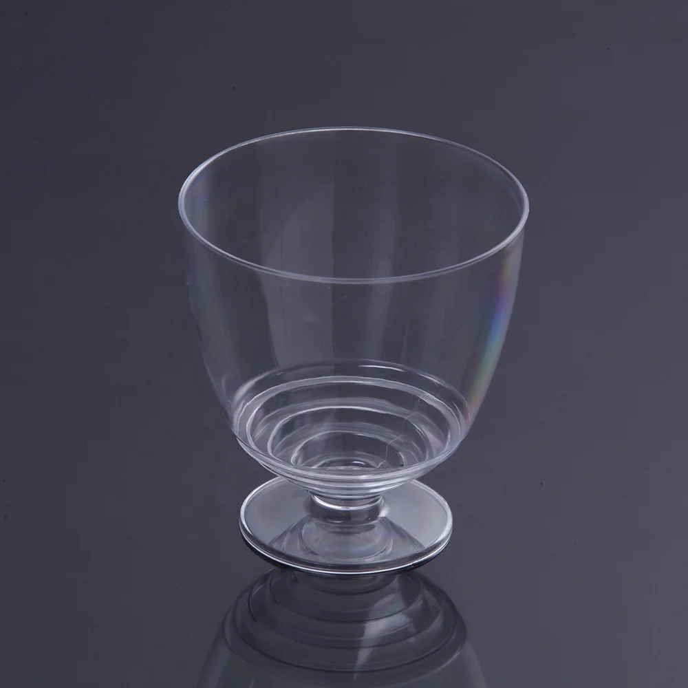 Stemless Glasses Crystal Glass Set Plastic Wine Coffee Tea Cups PE Australia and USA Hot Selling Acrylic White Roman 14g 1000pcs