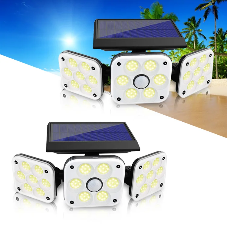 Modern Dimmable Remote Home LED Solar Light Security IP65 Waterproof Outdoor Solar Power Street Light