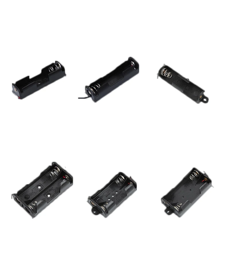 Custom Electrical Terminal Plate Coin Cell AA Battery Holder With Nickel-plated