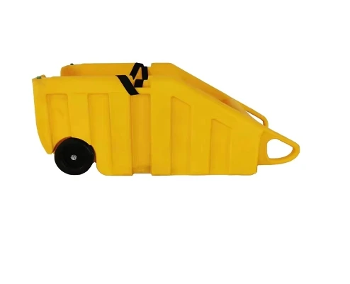 Easy To Clean Chemical Polyethylene Transportation 55 Gal Drum Containment Dolly Cart Drum Truck