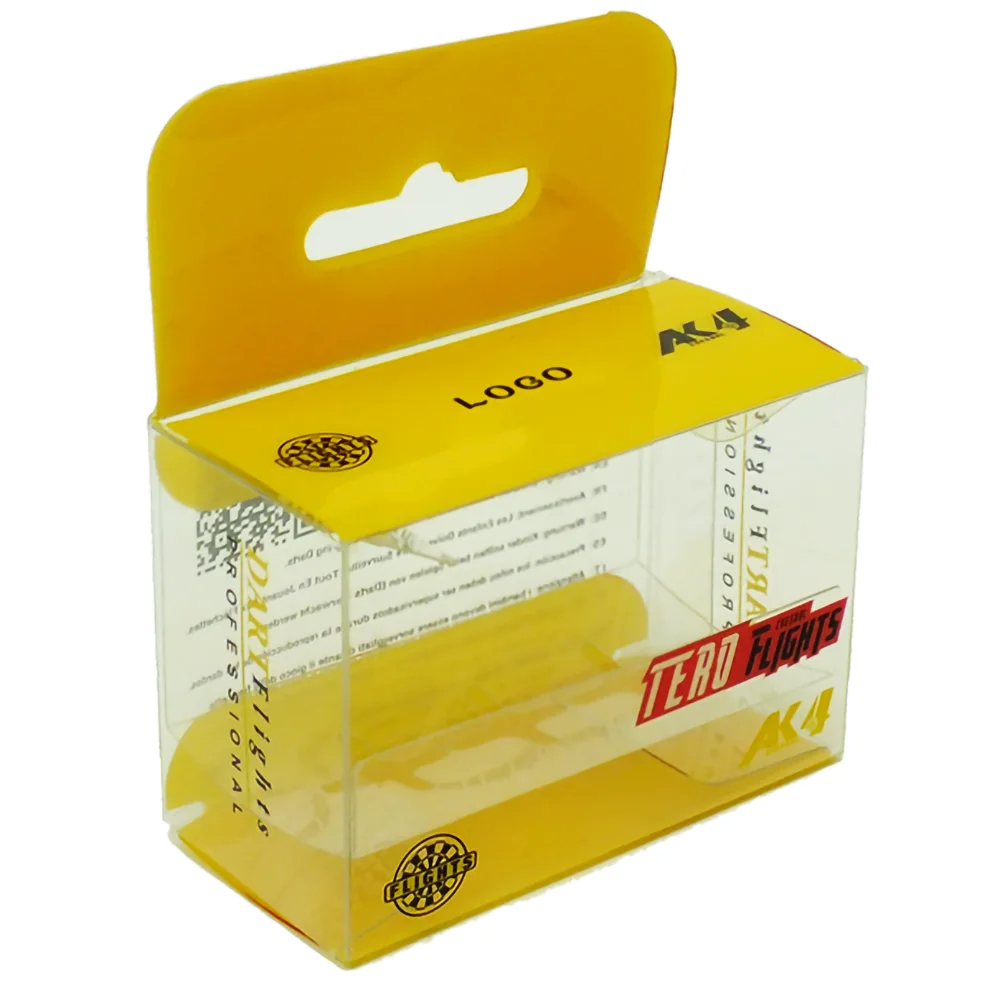 PVC packaging box clear color printing square plastic box with lid electronic product gift packaging box