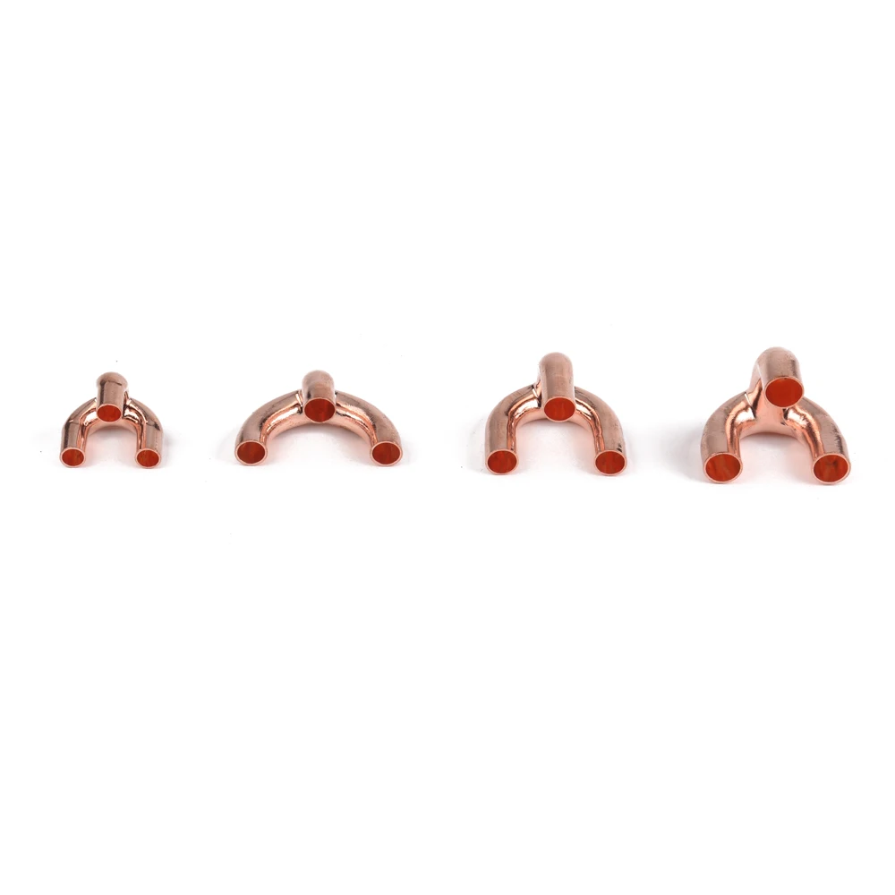refrigerant ac copper pipe fittings U Bend tube coupling reducing elbow for air conditioner
