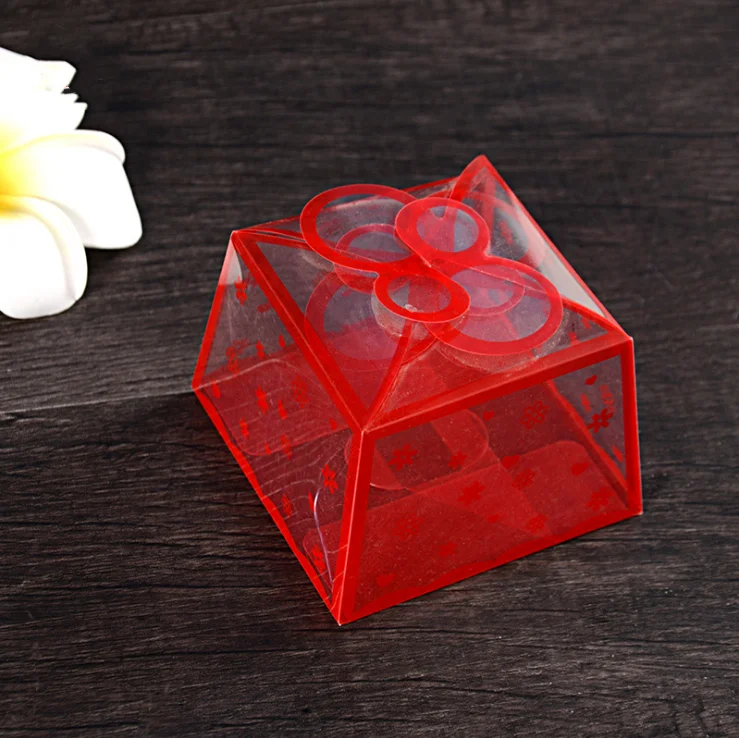 
Exquisite Transparent PET PVC Packing Pla Plastic Box For Cake Candy Gift Wedding Package 