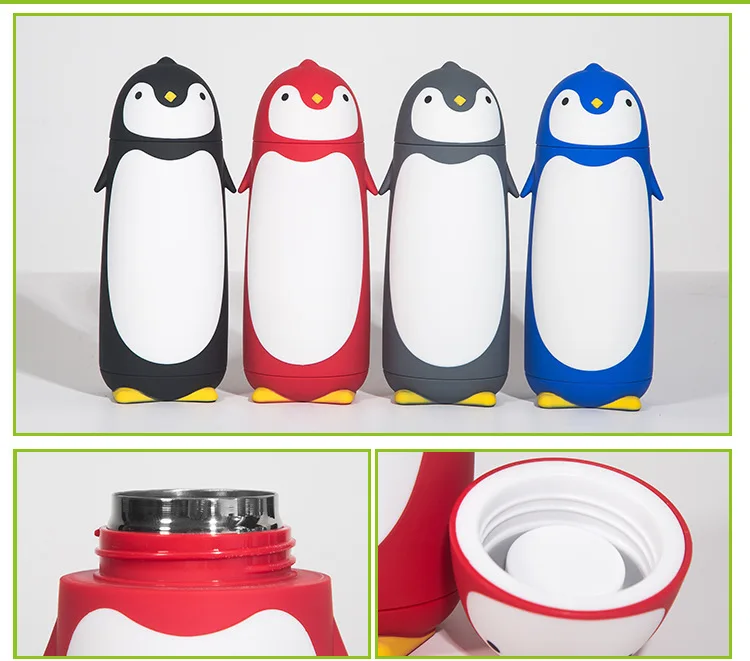 Cartoon Cute Thermos  with lids and straws for kids school sport travel  stainless steel vacuum flasks insulated water bottle