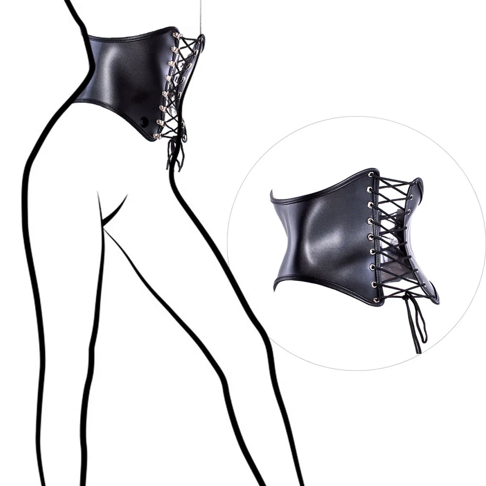 Bdsm Slave Bondage Leather Adjustable Waist Training Corset Tops For Fetish Adults Sexy Toys Erotic Chastity Cosplay Belt