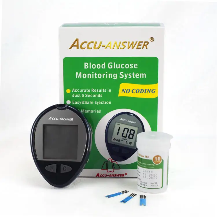 Factory sales ACCU ANSWER  blood glucose meter monitor for diabetes
