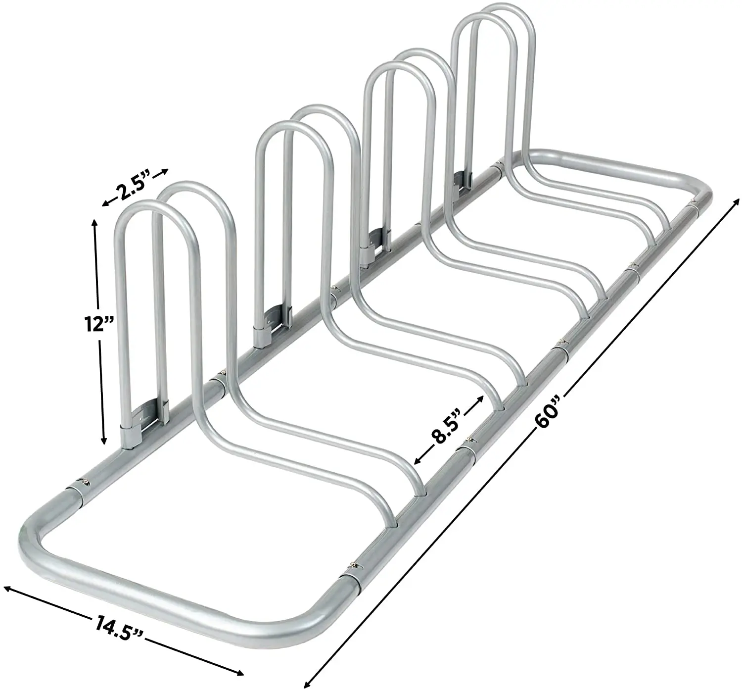 Cargo Compact Carrier Multiple Vertical Standing Steel Mount Bike Rack