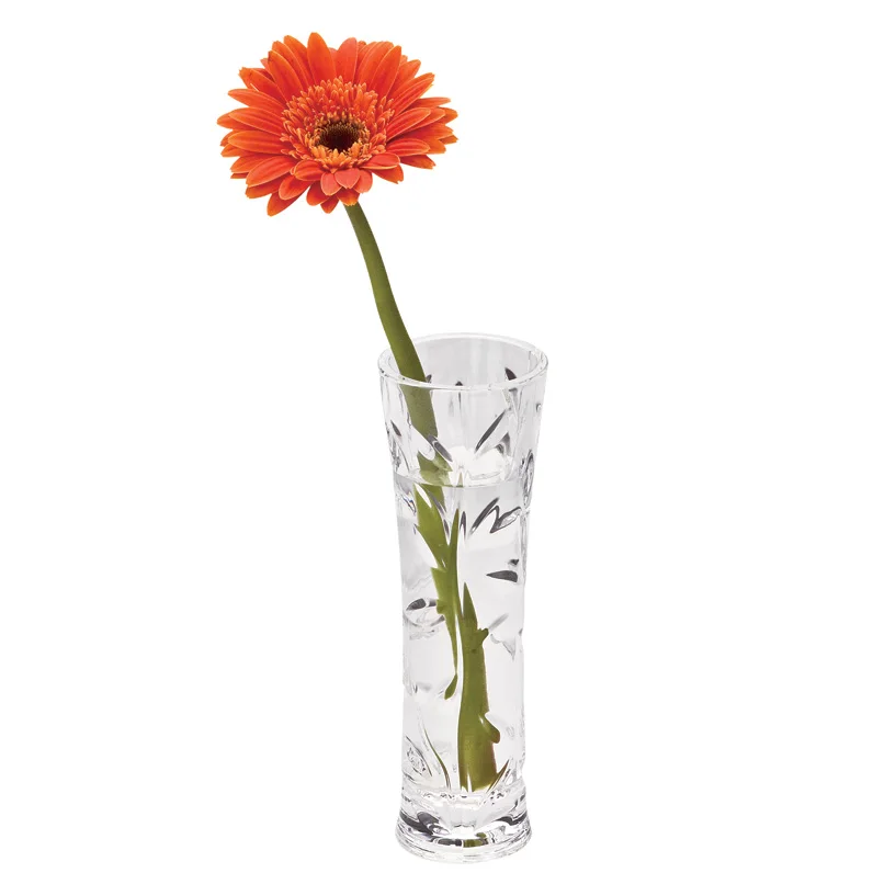 nice plastic flower vase clear plastic flower vases Single Flower Restaurant Decal Plastic Vase
