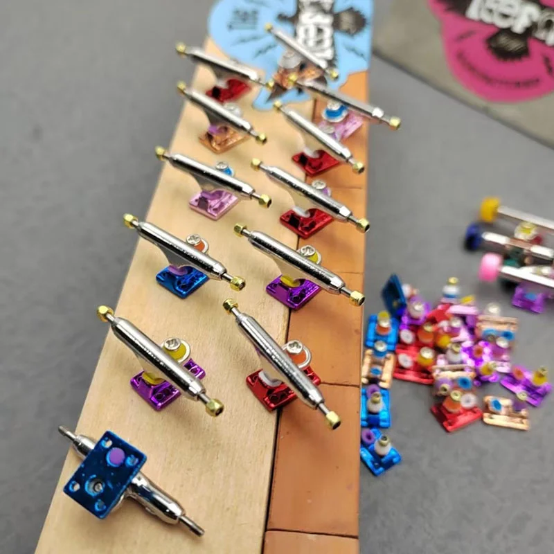 New 32mm 34mm alloy Single Axle finger skateboard fingerboard  truck with Lock Nuts