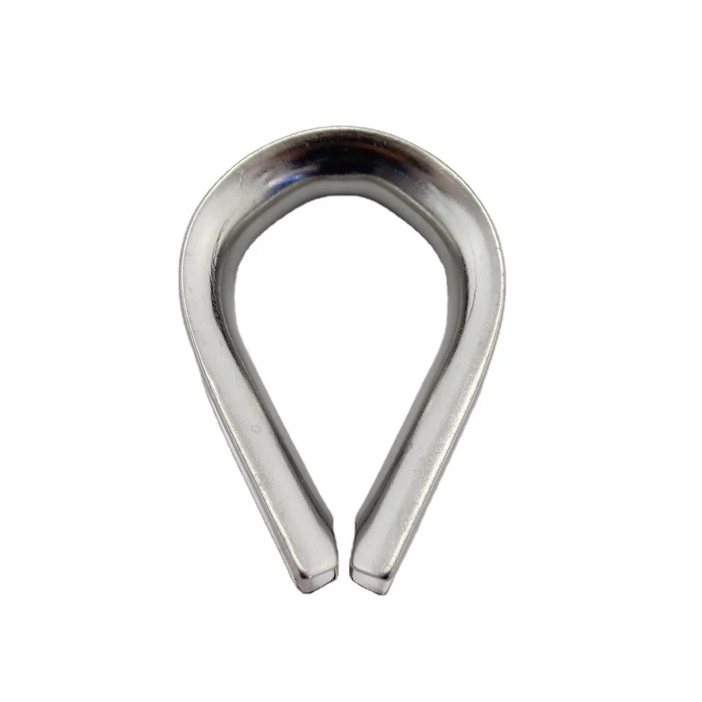 Stainless Steel Capel Thimble Loop Clevis Guy Wire Thimble Open End Slips Connection Electric Power Fittings