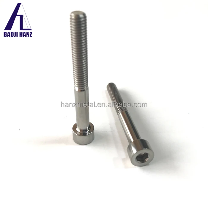 Custom Anodized Screw Hexagonal socket Titanium Bolts