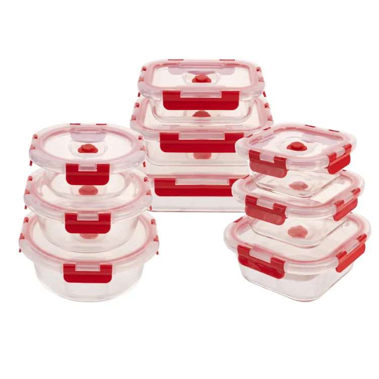 Набор стеклянных вакуумных пищевых контейнеров IKOO с насосом