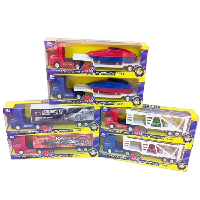 Alloy tractor trailer toy trucks
