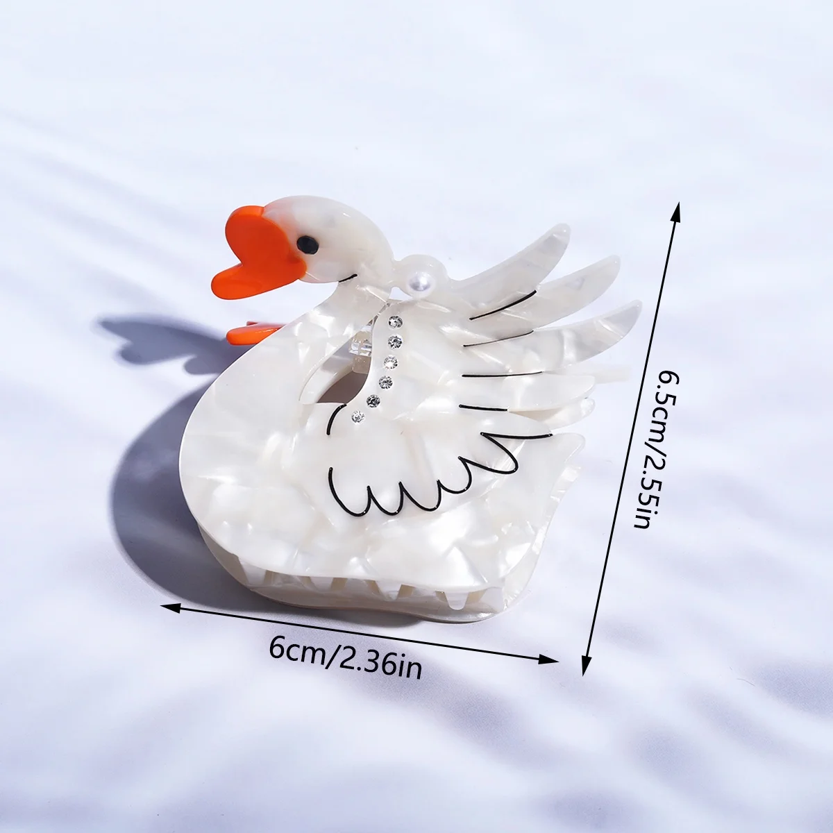 personalized fashion acetate hair claw custom shape animal hair clip claw for women